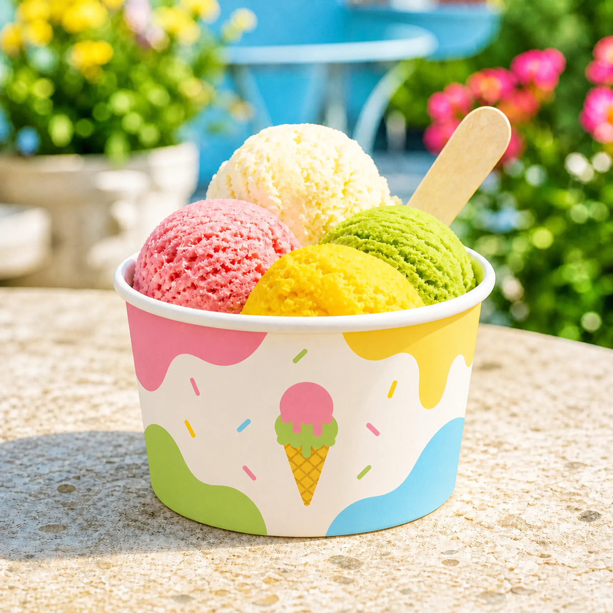 Custom Paper Ice Cream Cups
