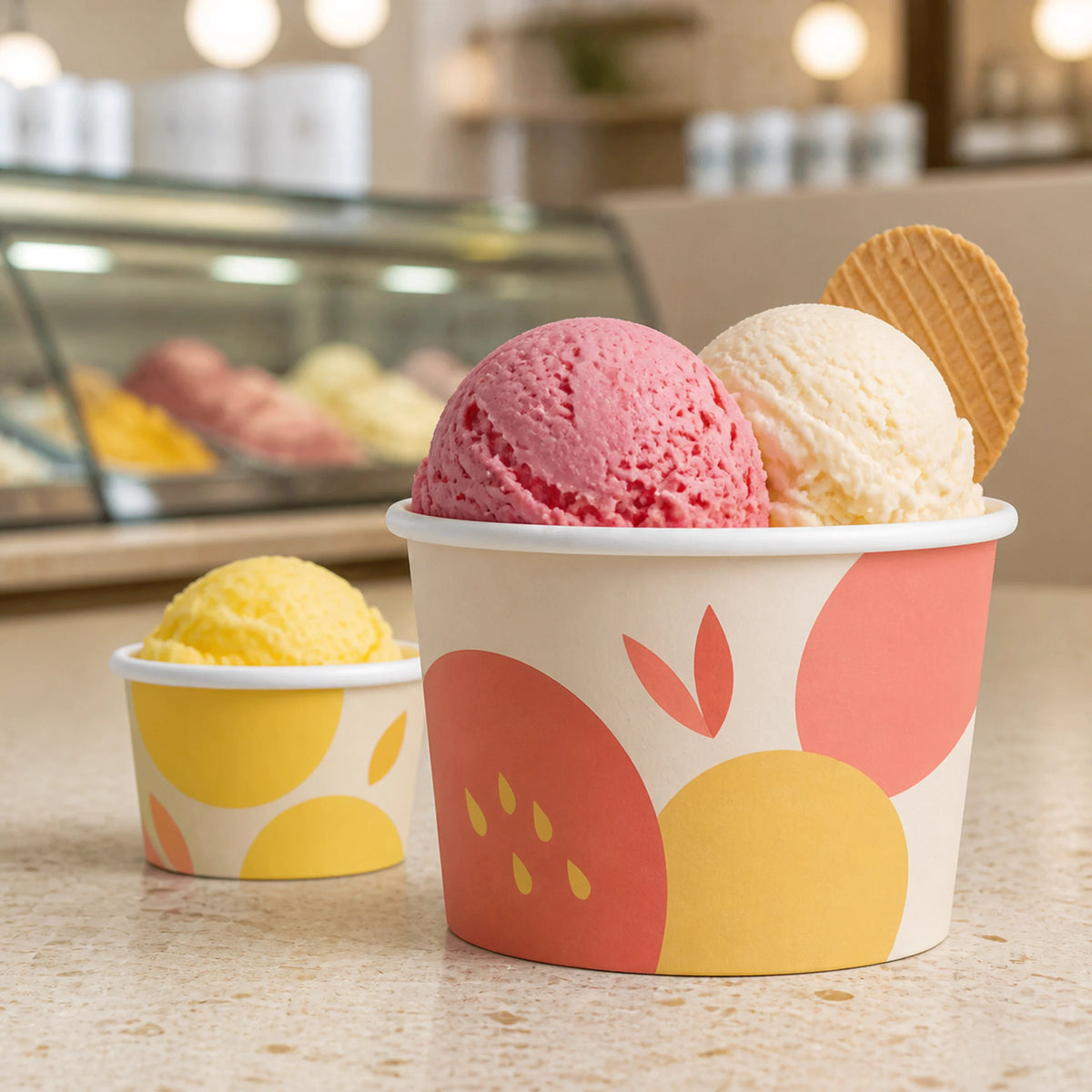 Custom Paper Ice Cream Cups