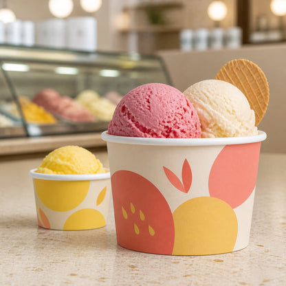 Custom Paper Ice Cream Cups