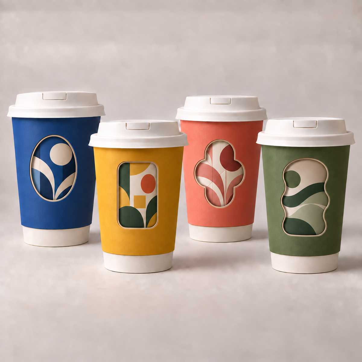 Custom Hollow Rotating Paper Cups