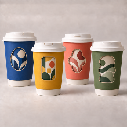 Custom Hollow Rotating Paper Cups