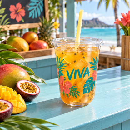 Custom Compostable PLA U-Shaped Cold Cups