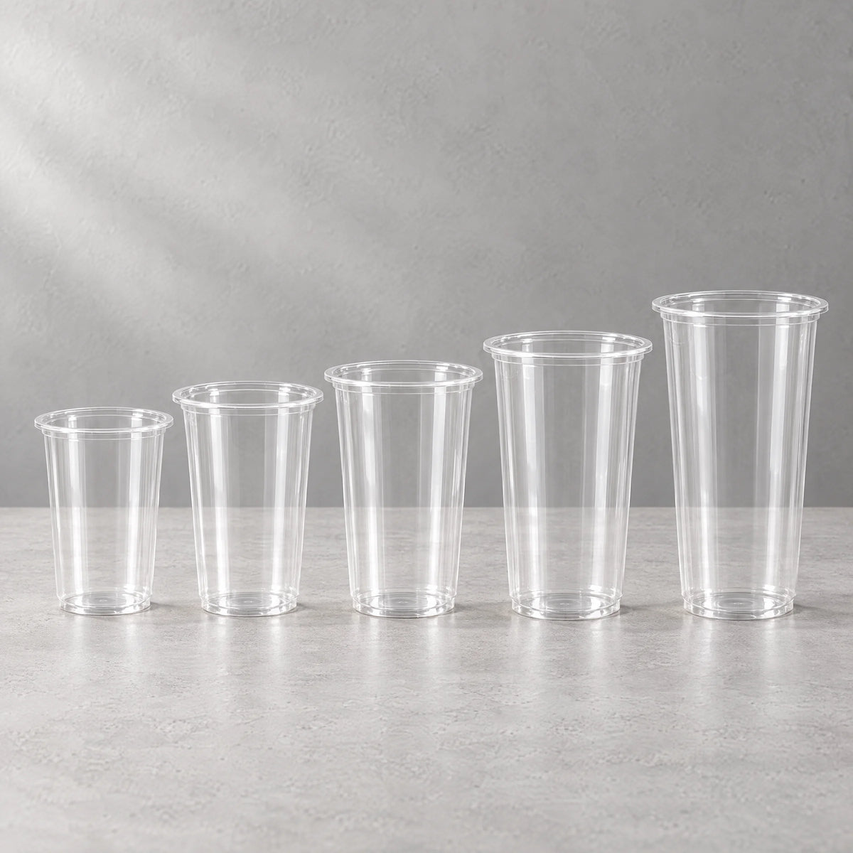 Custom Clear PET Plastic Cups