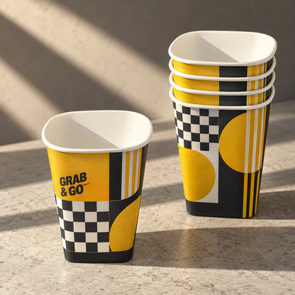 Custom Square Bottom Paper Cups