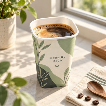 Custom Square Bottom Paper Cups
