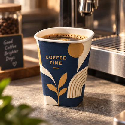 Custom Square Bottom Paper Cups
