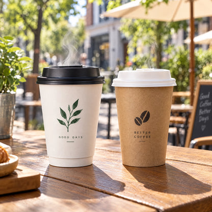 Custom Aqueous Coated Paper Coffee Cups