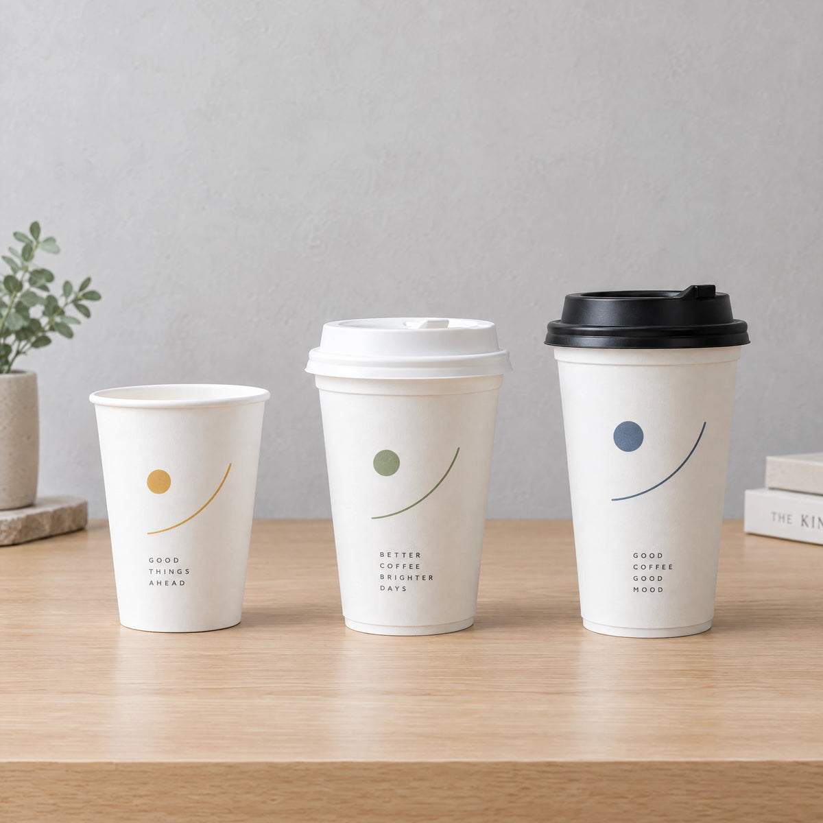 Custom Aqueous Coated Paper Coffee Cups