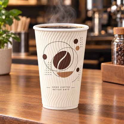 Custom Ripple Wall Coffee Cups
