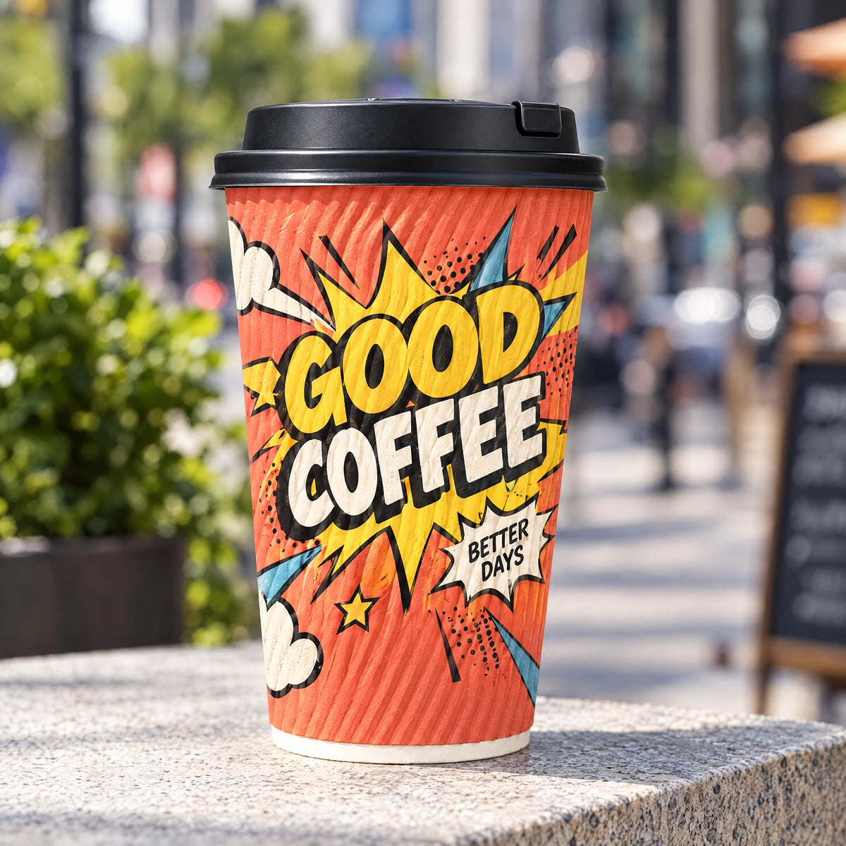 Custom Ripple Wall Coffee Cups