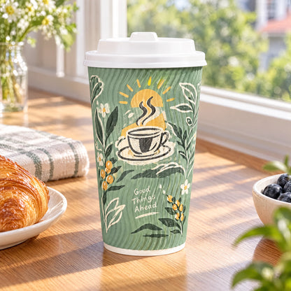 Custom Ripple Wall Coffee Cups