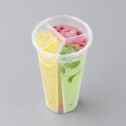 Custom Reusable Dual and Triple Compartment PP Cups